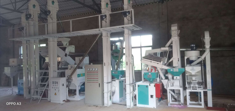 吉林長春NZJ15型大米小米成套加工設備安裝調試完畢